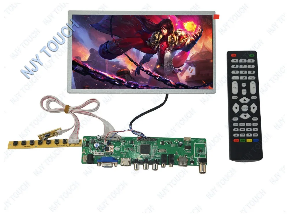 

HDMI USB AV VGA ATV LCD Controller Board Plus HSD100IFW1-A00 1024x600 LED Panel