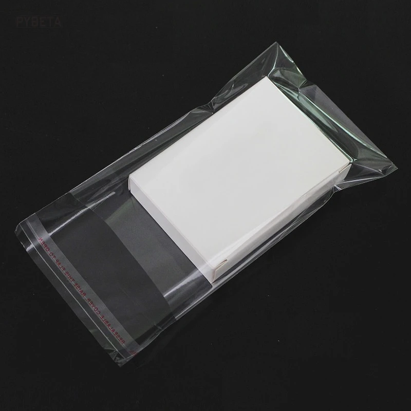 

500pcs/lot-5*15cm (5*12cm+3cm) Clear Transparent OPP Self Adhesive Bags Plastic Packaging Bags for items sample party favor