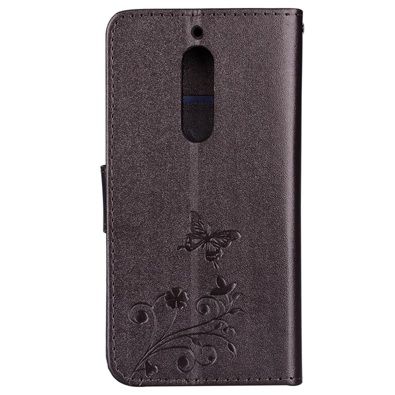 Флип кожаный для Nokia5 TA 1053 1008 чехол Nokia 5 2017 телефона окрашенный Кошелек