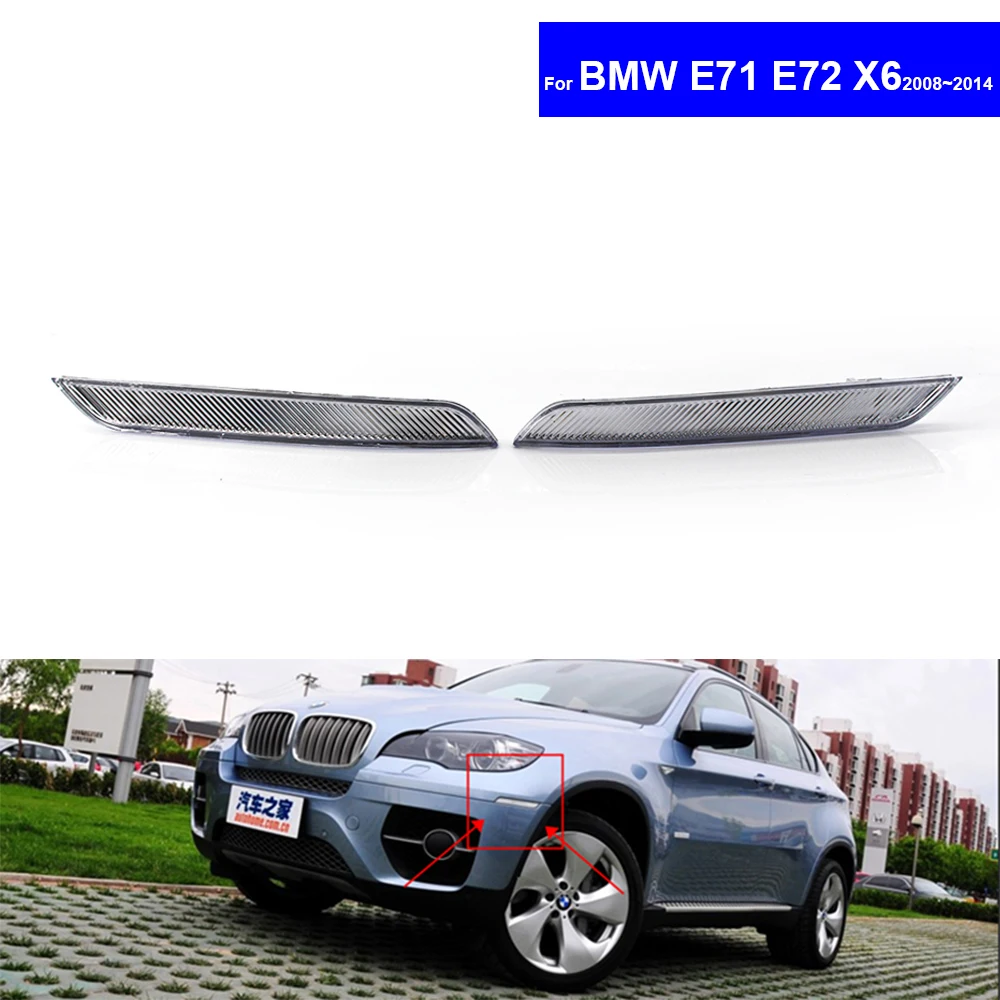 

For BMW E71 E72 X6 2007-2014 Auto Reflector LED Front Bumper Side Marker Car Lights