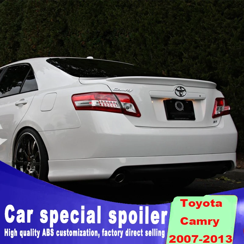 Задняя крышка из АБС пластика для toyota camry задняя спойлера праймера белого черного