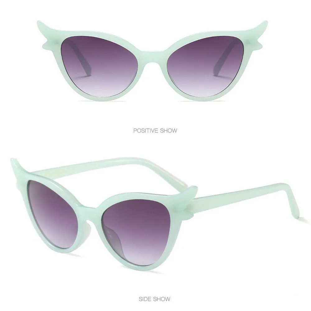 2019 High Quality New Fashion Retro Vintage Clout Cat Eye Unisex Sunglasses Rapper Grunge Outdoor  Outdoor Glasses Eyewear    #7 purple sunglasses