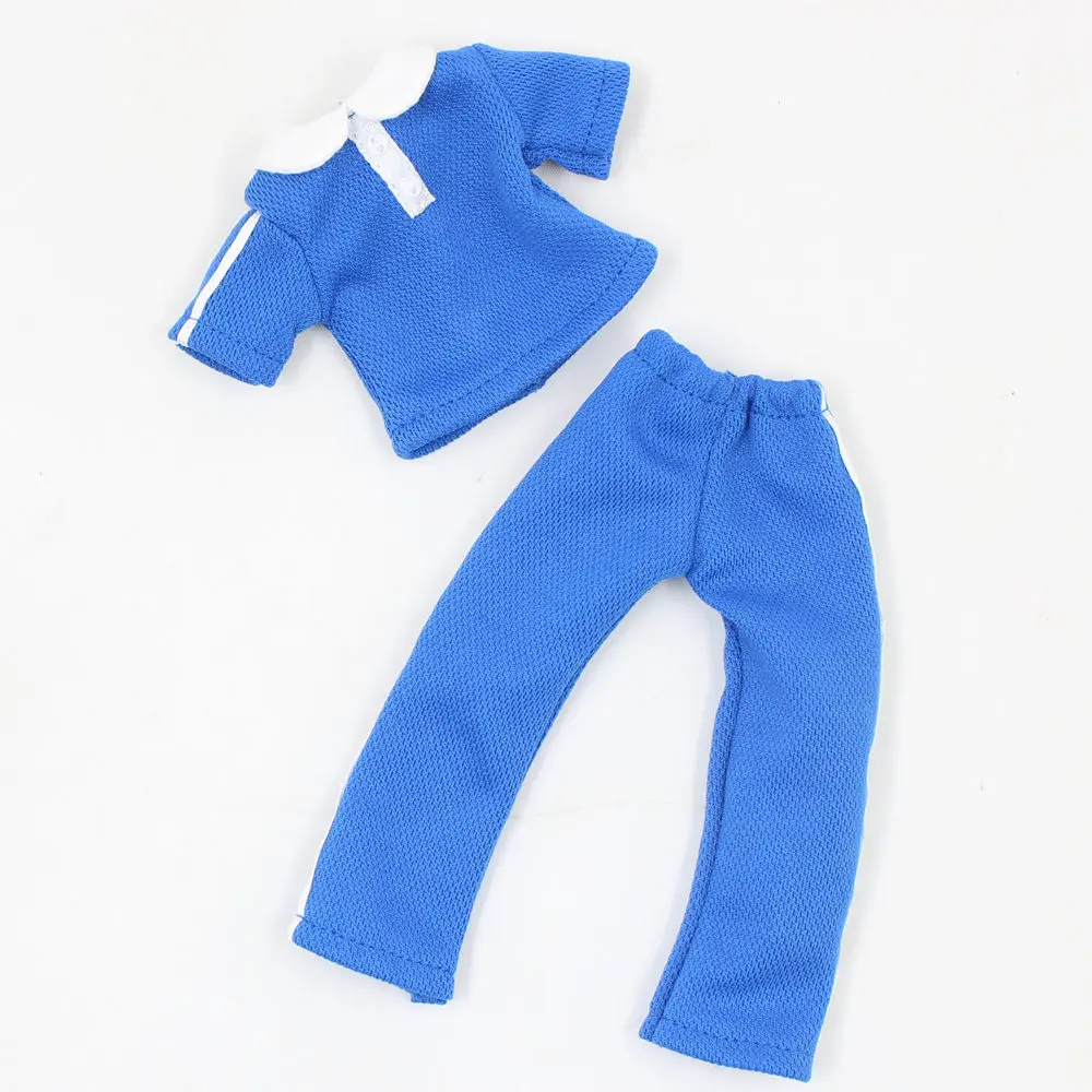 

Outfits for Blyth doll Aset of Blue Sportswear suit for 1/6 azone BJD pullip licca
