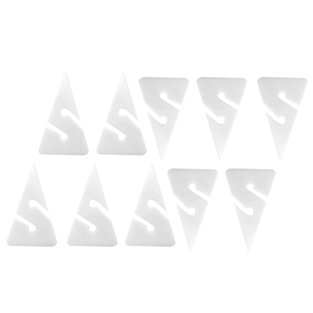 10 Pieces Compact Triangle Shaped PVC Dive Directional Rope Line Arrow Markers for Scuba Cave and Wreck Diving Safety Gear 