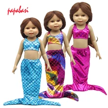 1 Set Little Mermaid Tail Clothes Fit For 18 Girl Our Generation Handmade Mermaid Tail Dress