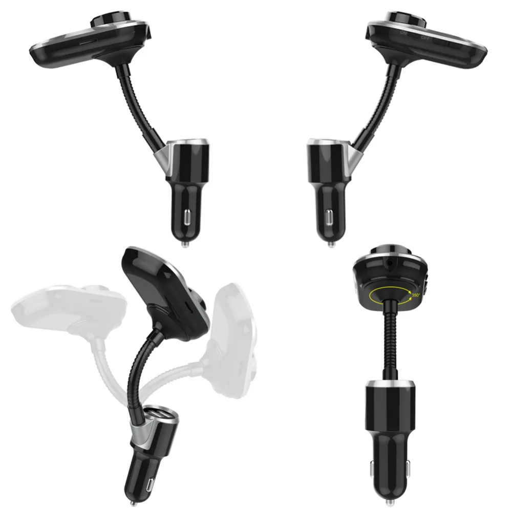 Jual FM Modulator Wireless Hands free Panggilan Berbicara Mobil MP3 Player dengan TF U Disk Ganda Usb Charger 5 V 2.4A Untuk iphone xiaomi huawei