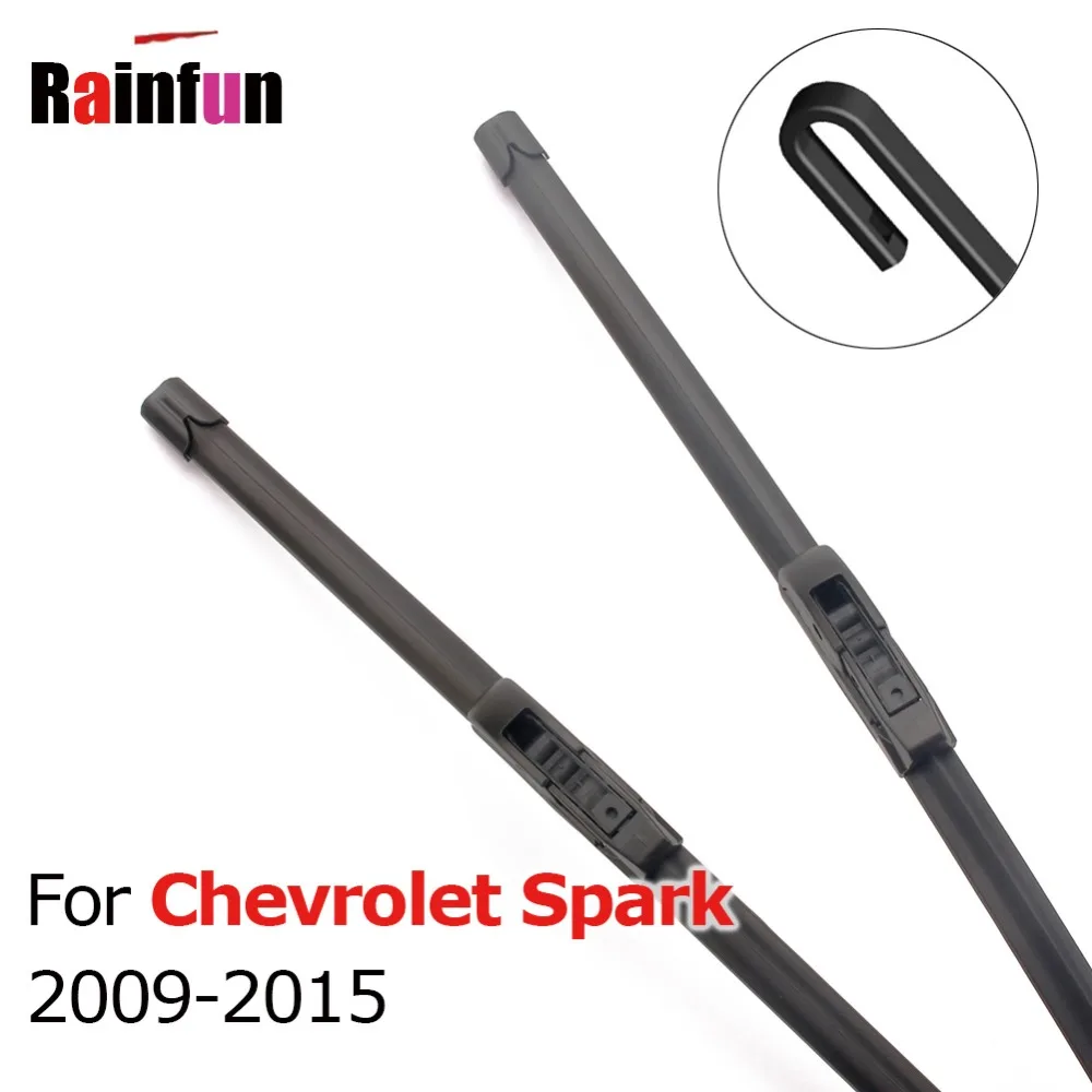 RAINFUN стеклоочистители для Chevrolet Spark 2009 2010 2011 2012 2013 высокое качество щетка стеклоочистителя 21& 16 дюймов