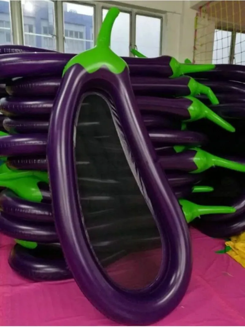 Sunnylife Adult swimming ring pool vison water park toys air Fruit and vegetable eggplant floating accessories tube rafting toys (2)