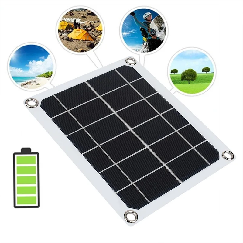

Mono Solar Panel Dual USB Regulator Multifunctional 10W Solar Panel DC/USB Charging 10W Inverters