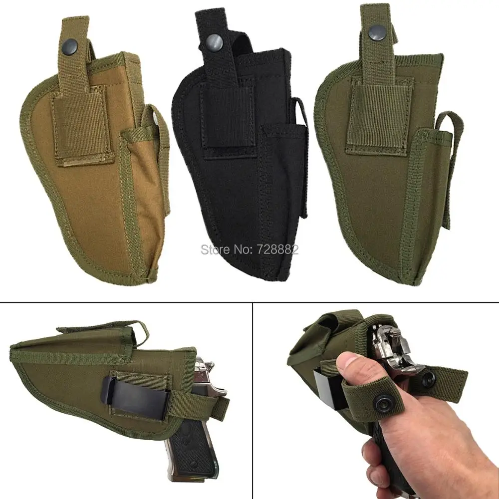 Tactical Military Left Right Hand Handgun Holster Waist Bag Magazine