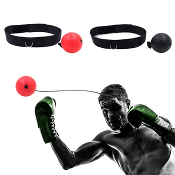 

Boxing Reflex Speed Punch Ball Training Hand Eye Coordination with Headband Improve Reaction Muay Thai Gym Exercise Equipment