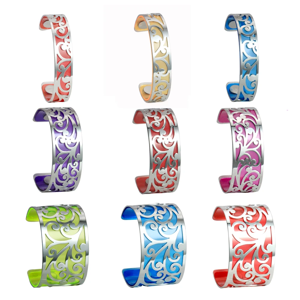Legenstar браслеты-манжеты и браслеты Femme Life Flower Браслеты из нержавеющей стали DIY Pulseiras летние очаровательные ювелирные изделия
