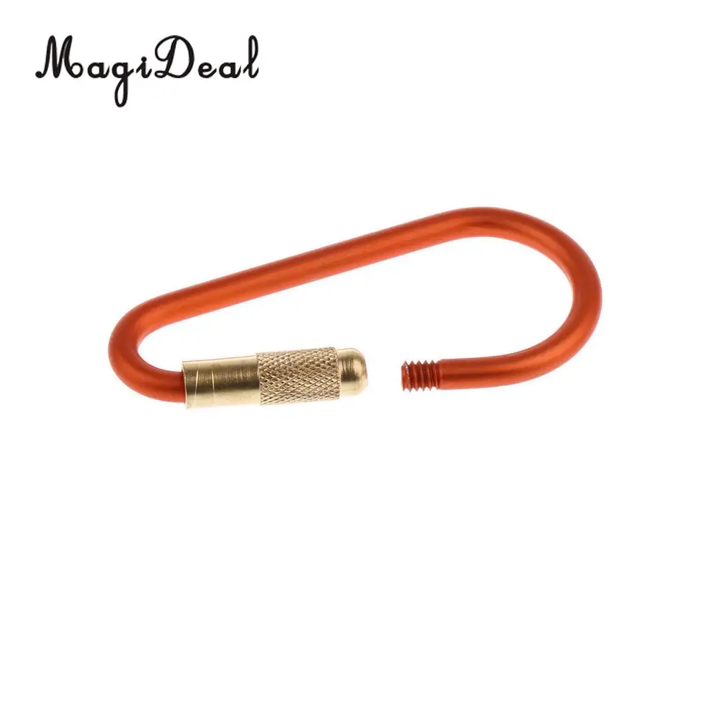 MagiDeal 4Pcs Carabiner Hook Aluminum Alloy Karabiner Clip D-type Buckle Mini-biners