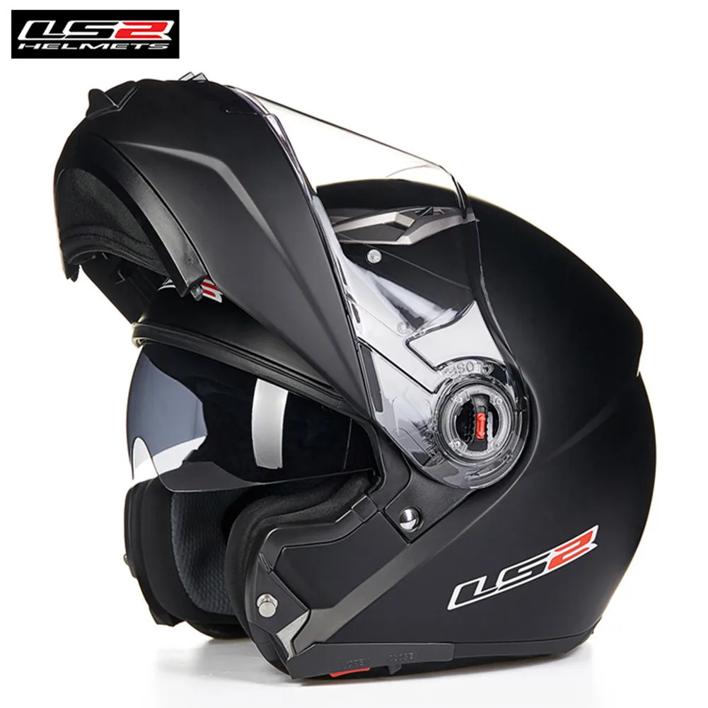 

LS2 Filp up Modular Motorcycle Helmet Full Face Racing Casco Moto Capacetes de Motociclista Dual Visors Motor Helm