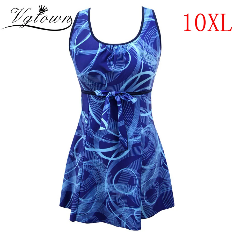 

2019 New Super Lager Size 10XL Women Tankini Beachwear Ladies Swimwear Swimdress One Piece Swimsuits tankini swimsuits women