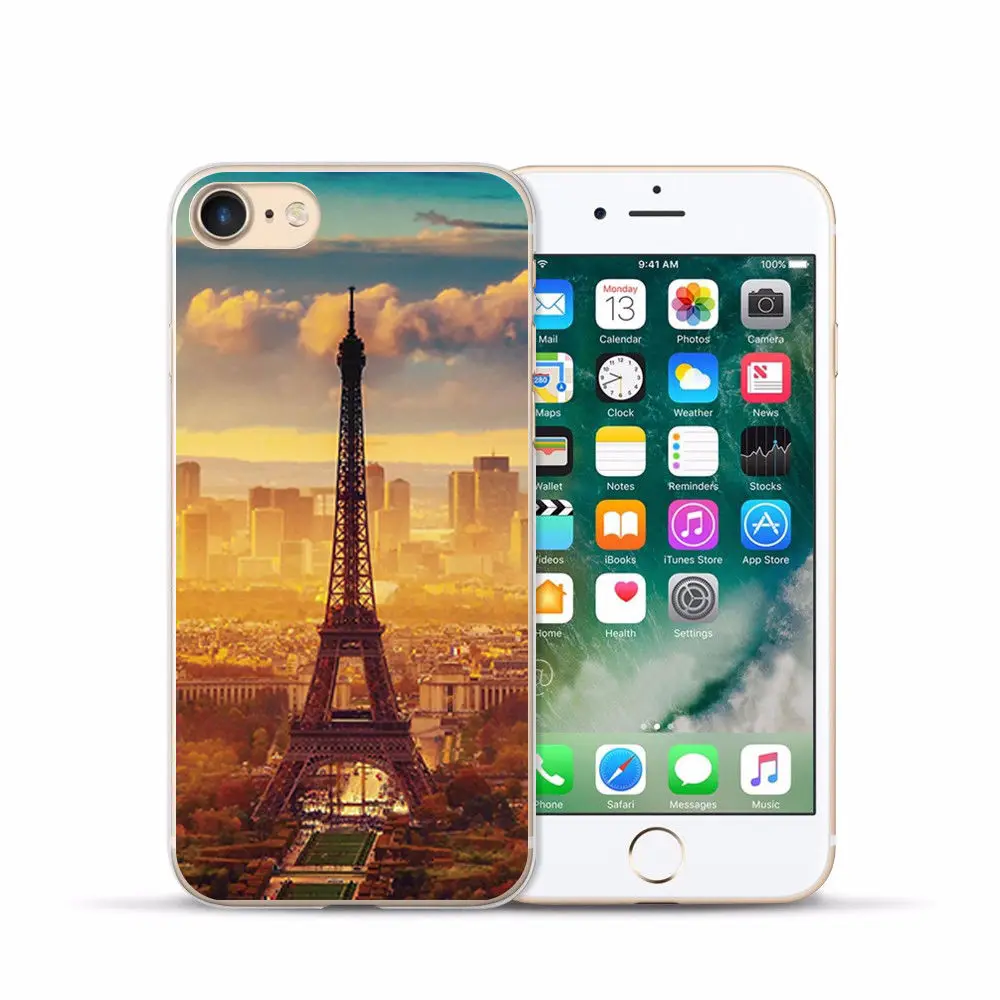FOR iPhone 7case Painting Silicon Cover FOR Iphone 6s Soft Clear Protective TPU Back Cover FOR 4 4S 5 5S 6 7 8 Plus X XS Max XR (6)