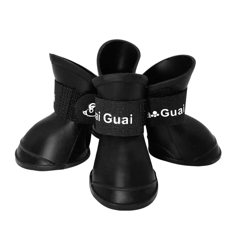 Waterproof Anti slip Pet Dog Shoes Summer Rubber Rain Boots Protective