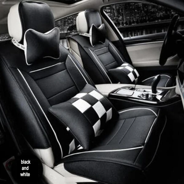 2017 Hot Universal Leather Car Seat Cover Colour Black Orange 2017 Hot Universal Leather Car Seat Cover Colour Black Orange Cream Coloured