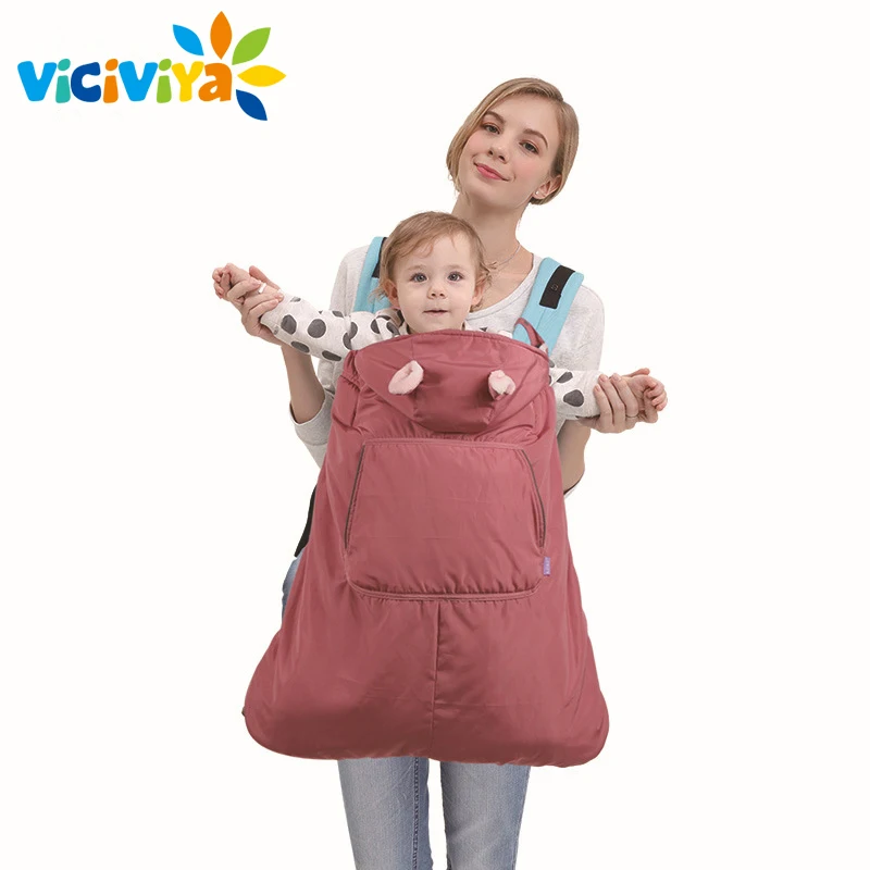 

Winter Baby Carrier Cloak Windproof Hoodie Blanket Outdoor Warm Cape Cover for Infant Kids Sleeping Quilt Wrap Robes Cotton/