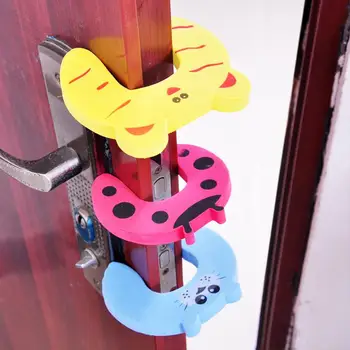 

kids Door Stopper Holder lock Safety Finger Protectors children Baby Cartoon Animal Jammers Stop Edge & Corner Guards