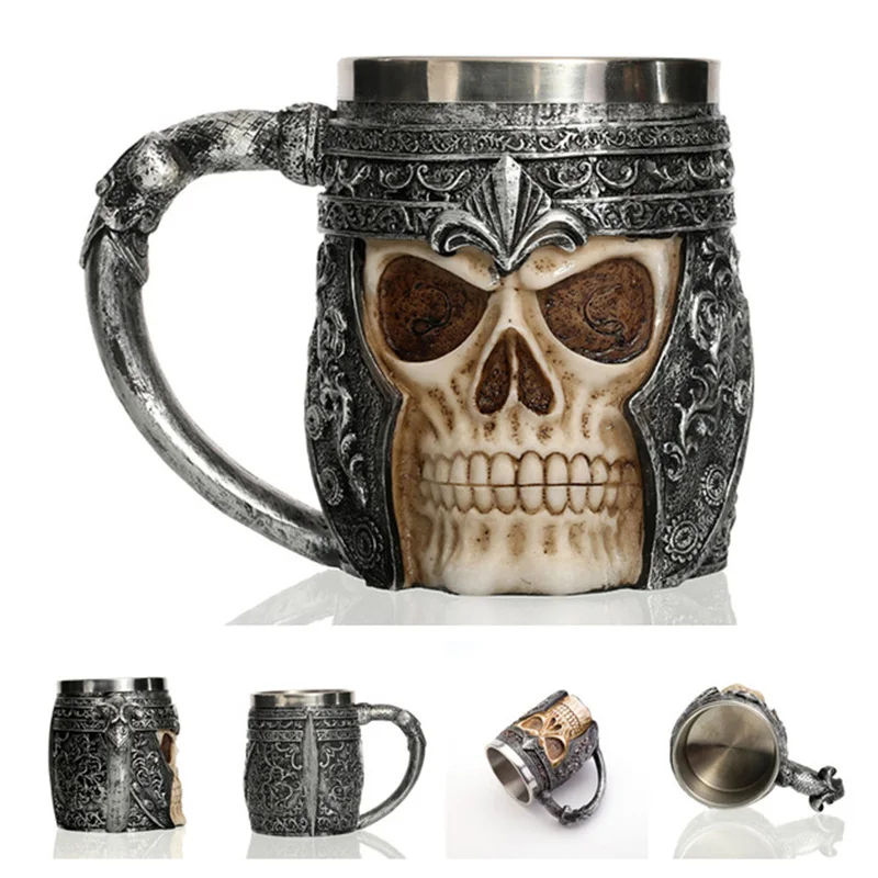 New Style 3D skull shape Cup Game of thrones Coffee Beer Cup Mug 13oz Best Gift For Boyfriend