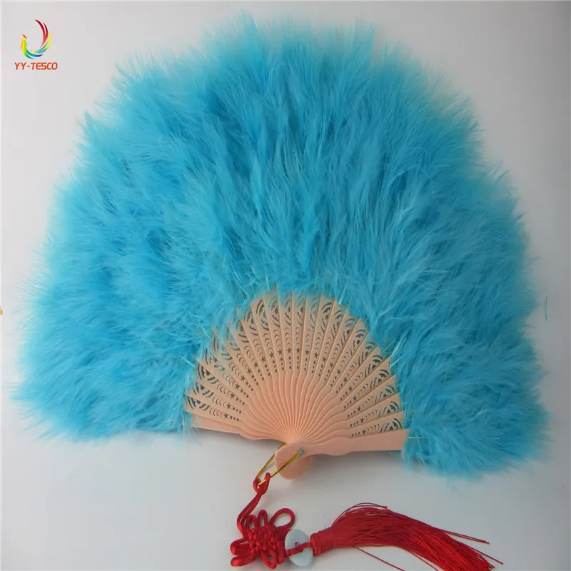 Buy 10pcs Color Thicken Fluffy Folding Marabou Feather
