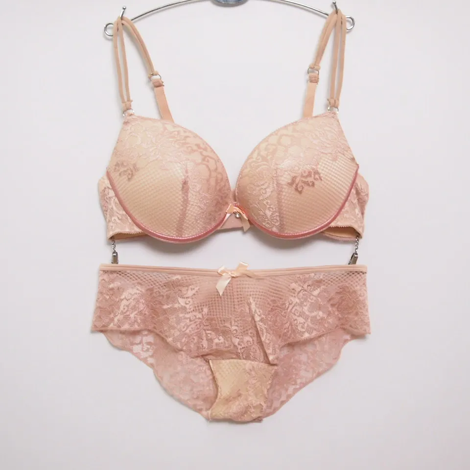 underwear sets sale The new European and American lace sexy bra underwear sets fashion bra embroidery sets sheer bra and panty sets Bra & Brief Sets