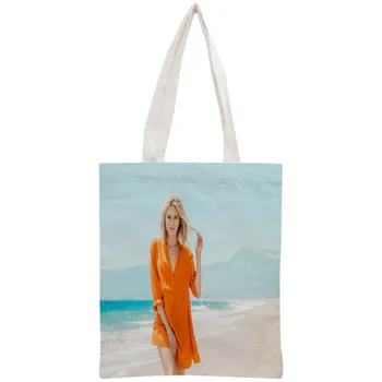 

Custom Naomi Watts Tote Bag Reusable Handbag Women Shoulder Foldable Canvas Shopping Bags Customize your image