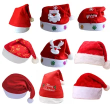 1 шт. Красная рождественская шапка Санта-Клаус Navidad рождественские украшения шляпа Санта-Клауса шляпка Кепка Noel Рождественская Кепка подарок на год
