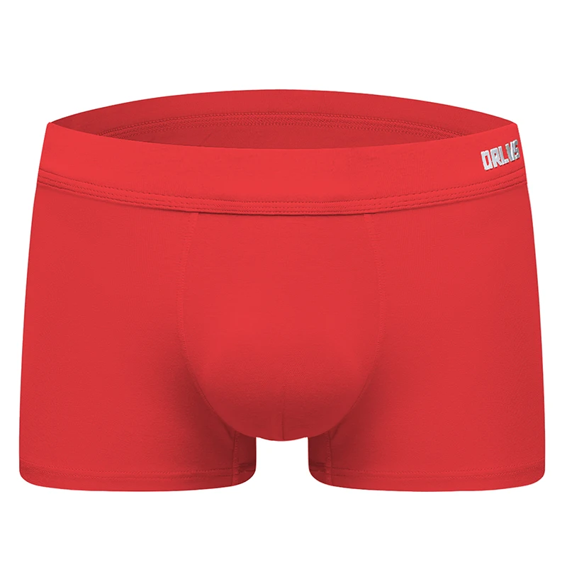 ORLVS брендовые шорты-боксеры, мужские боксеры, нижнее белье, шорты, модные боксеры hombres Cueca, боксеры из хлопка,, 1000 шт - Цвет: Красный