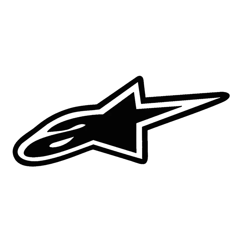 187.6CM Car Sticker 3D Alpine Star Motorcycle Car Decoration Personalized Fashion Accessories Sticker Car Body Window Stickers (2)