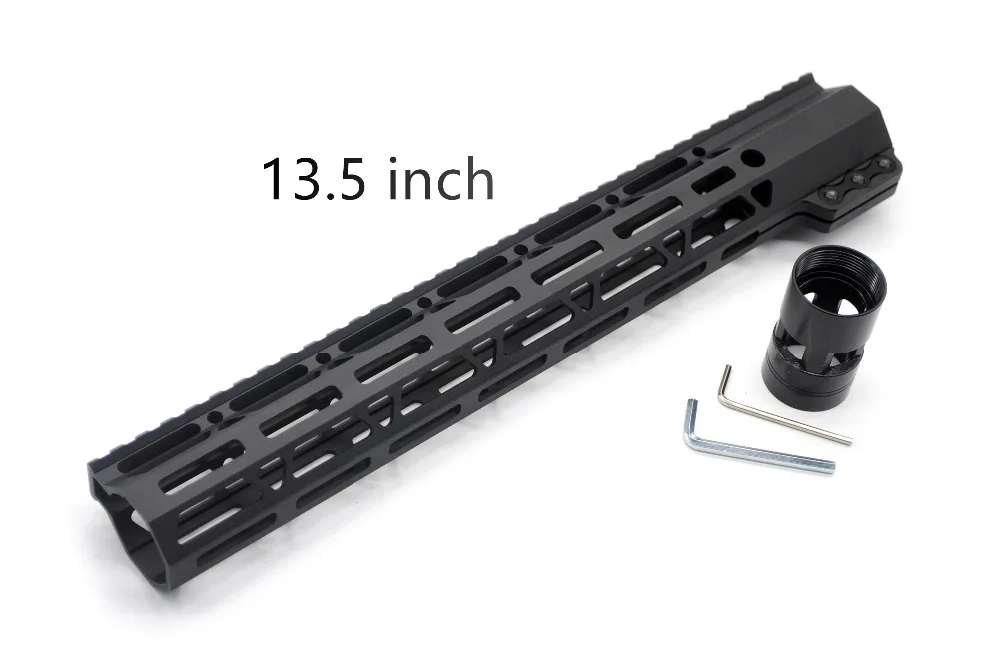 Зажимной черный цвет 7 ''9'' 10 ''11'' 12 ''13,5'' 15 ''17'' дюймов M-lok Handguard рельсовая система крепления AR15