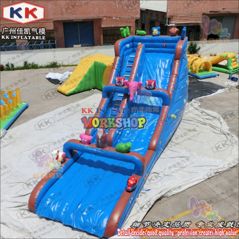 Inflatable cartoon water slide