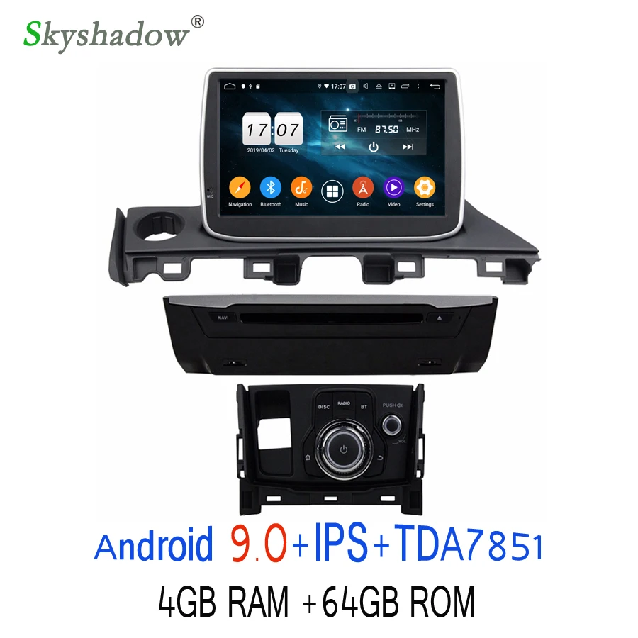 Excellent HD IPS DSP Android 9.0 8 Core 64GB ROM Car DVD Player Stereo GPS Glonass Map Radio WIFI Bluetooth For Mazda 6 Atenza 2016 2017 0 Excellent HD IPS DSP Android 9.0 8 Core 64GB ROM Car DVD Player Stereo GPS Glonass Map Radio WIFI Bluetooth For Mazda 6 Atenza 2016 2017 0