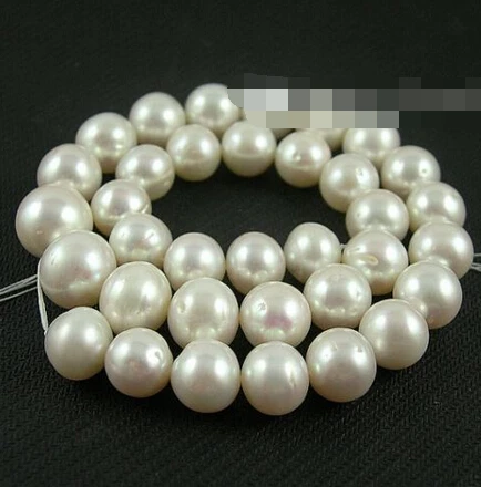 

06335 Freshwater Pearl Round Potato pearl White Loose Beads Pearl