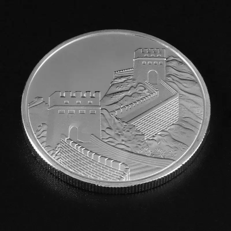 Монета без валюты Великая стена и храм неба в Китае памятная монета коллекция
