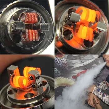 

10pcs SEA WOLF SS316L Prebuilt Coil Alien/Fused Clapton / Clapton For RDA RTA Atomizer DIY Coil