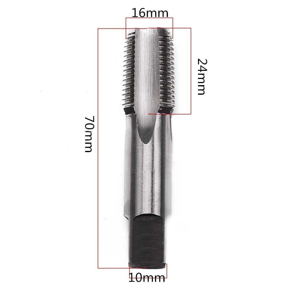 Mayitr 3/8"-18 NPT High Speed Steel HSS Thread Tapers High Hardness Cutting Screw Taper Pipe Tap for Blind Holes 70mm*16mm