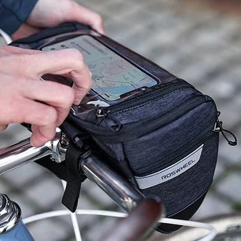 

Cycling Handlebar Storage Bag Bike Handlebar Bag For Bicycle Basket For Bicycle Waterproof MTB Mountain Bike Front Frame Bag