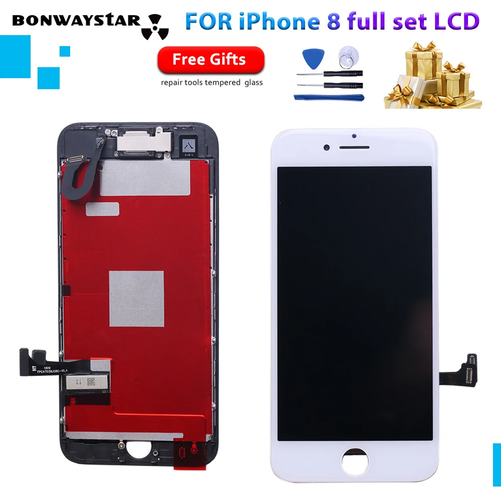 

Grade AAAAA High Quality Screen LCD For iPhone 8 8G LCD Digitizer Full Set Replacement 3D Touch Assembly Parts with free ship