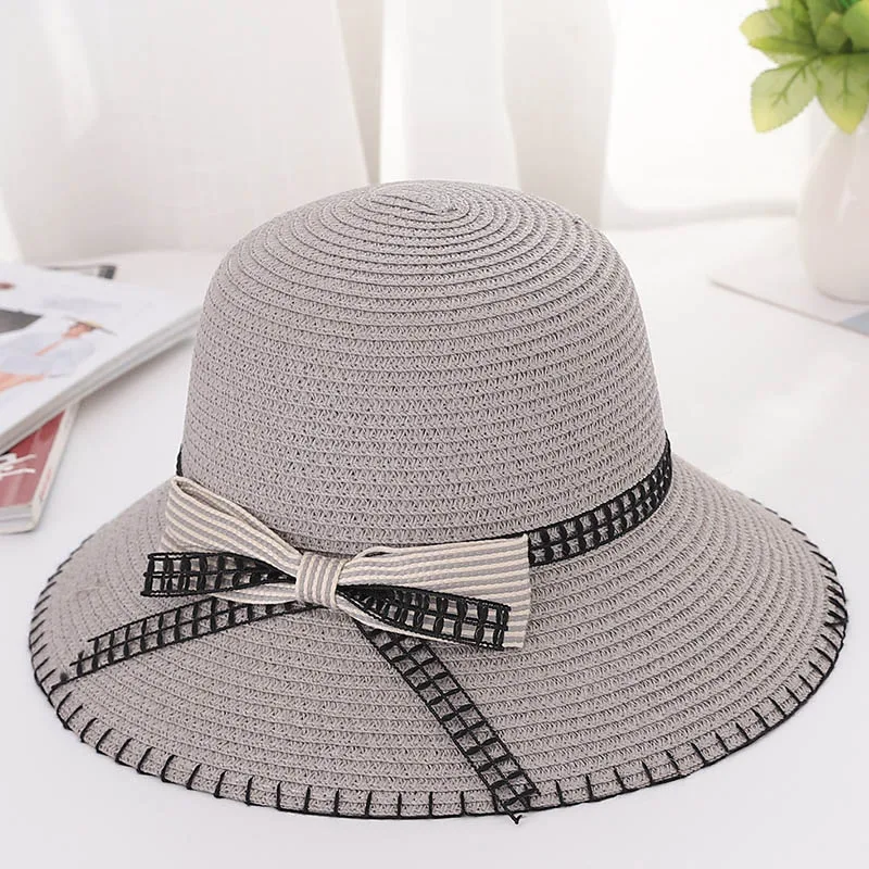 جديد سترو قبعة واقية للنساء الصلبة عارضة القش قبعة الشريط ورقة الصيف كاب أنيقة قبعات الشاطئ الصيف النساء جديد سترو قبعة واقية للنساء الصلبة عارضة القش قبعة الشريط ورقة الصيف كاب أنيقة قبعات الشاطئ الصيف النساء