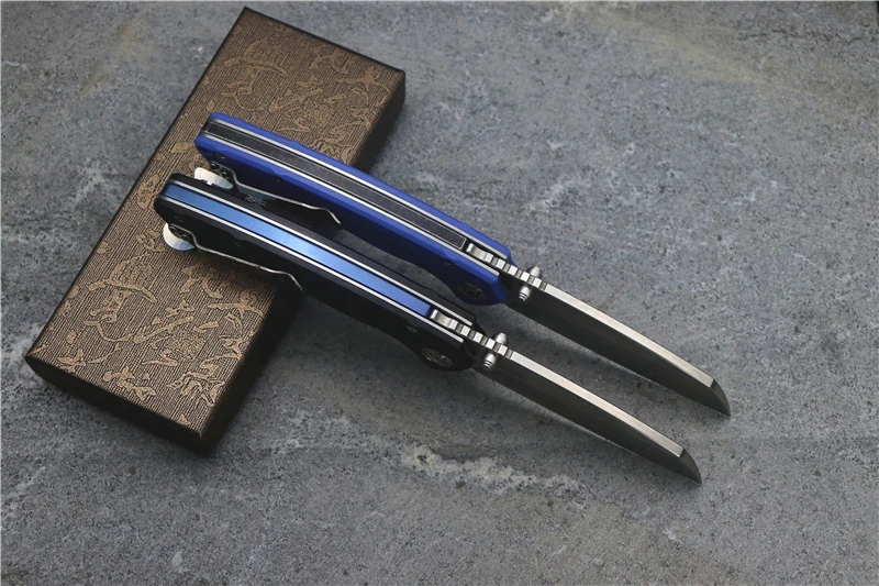 CH toucans Флиппер складной нож D2 лезвие шарикоподшипник G0+ стальная ручка Походный охотничий карманный нож EDC инструменты