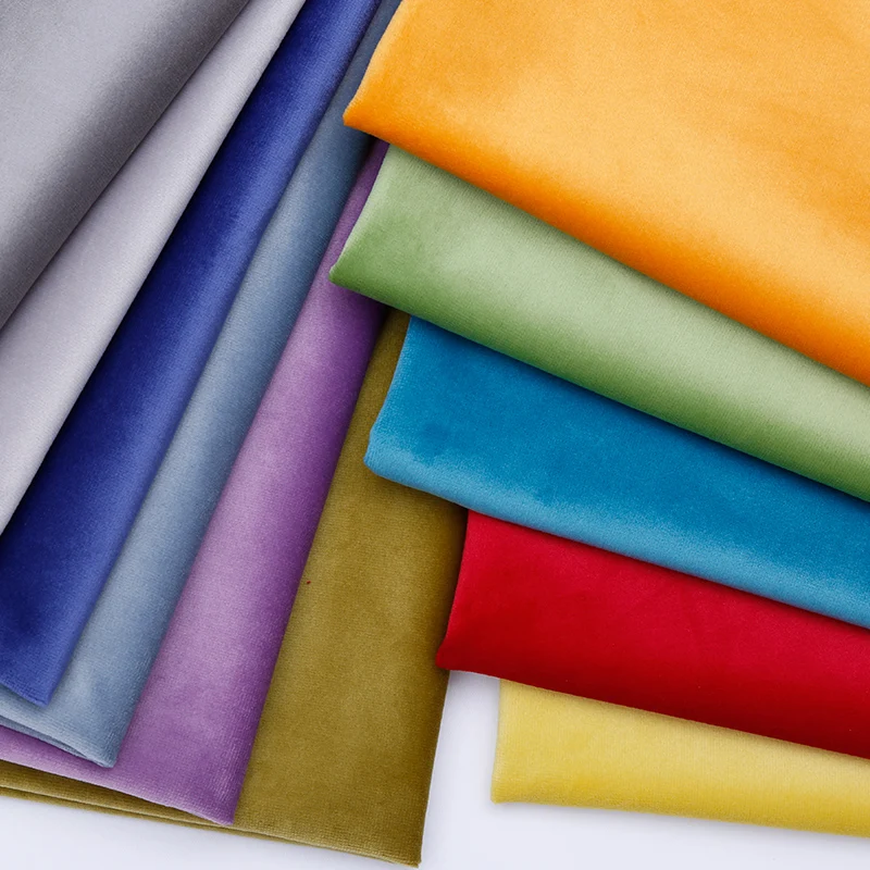 1 Meter Luxury Fleece Fabric Velvet For Sofa Bedhead Sewing Plush Felt