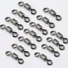 50pcs Stainless Steel Fishing Connector Barrel Swivel Rolling Ball Snap Sinker Tool Tackle Box Goods For Fly Fishing Hook Lure ► Photo 3/6