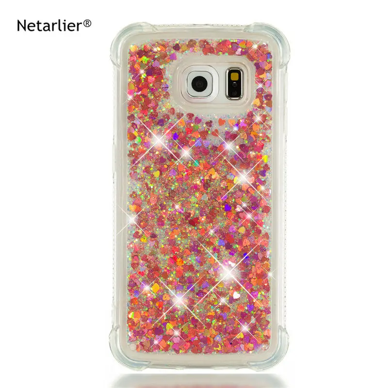 Netarlier чехол для samsung S6 край класса люкс с блестками и нашивкой в виде звезды