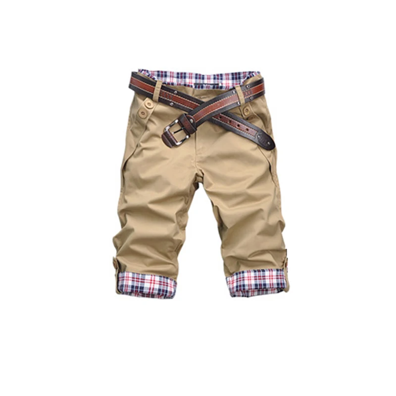 

New Men 'S Slim Short Pants Summer Pants Two Button Folding Bag Design Fashion Men' S Slim Casual pants Slacks Manufacturer Whol