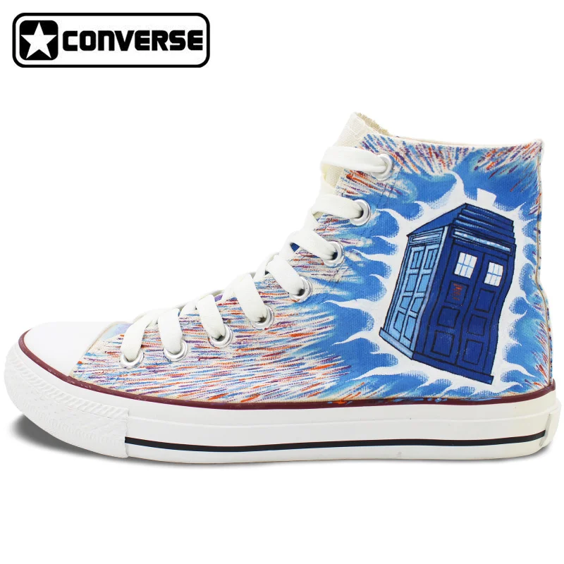 Prix pour Design personnalisé Converse All Star Tardis DW Galaxy High Top Blanc Toile Sneakers Personnalisé De Noël Cadeaux Hommes Femmes Prix pour Design personnalisé Converse All Star Tardis DW Galaxy High Top Blanc Toile Sneakers Personnalisé De Noël Cadeaux Hommes Femmes