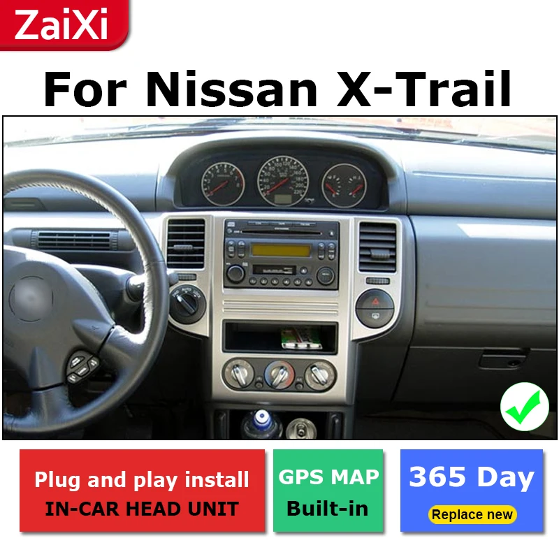 Excellent 2 Din Android radio bluetooth GPS Navigation wifi Stereo video For Nissan X-Trail T30 T31  2000~2013 Car Multimedia Player 3