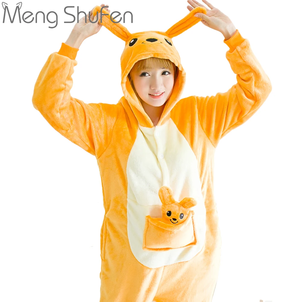 Зимние милые аниме для женщин пижамы взрослых мультфильм животных Onesie Пижама