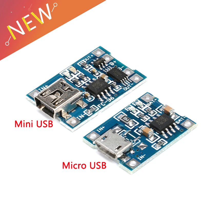Зарядная плата TP4056 TC4056 1A Lipo MINI USB / MICRO модуль зарядного устройства литиевая
